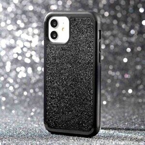 J&D Galaxy s20 Glitter Shiny, Compact design, snugly fit black case
